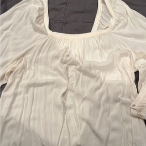 Cream off the shoulder dressy top